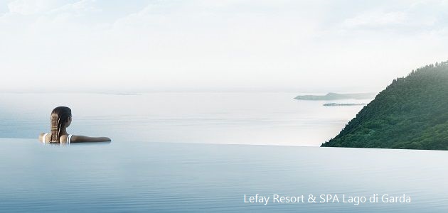 Pausa benessere a 5 stelle sul Lago di Garda. A Lazise, 2-3 notti in mezza pensione gourmet Spa di oltre 2.000 m² Piscina outdoor infinity Sky con vista lago sport-pool riscaldato, 5 saune.